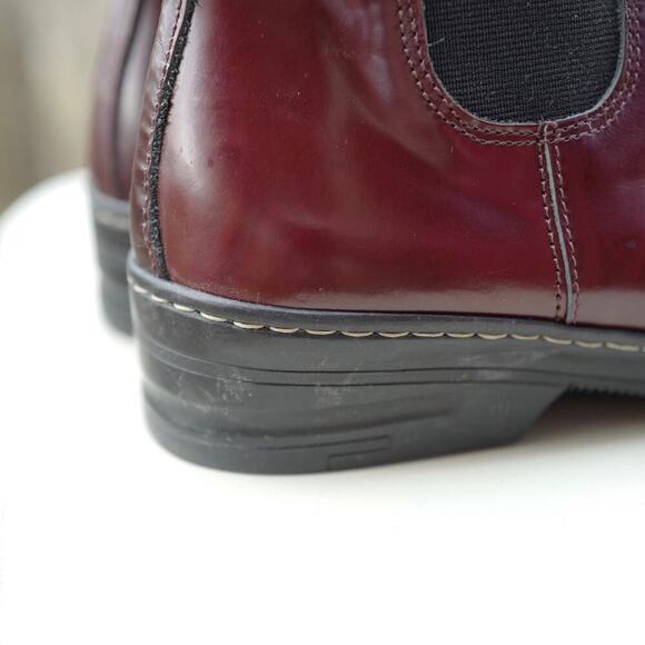 Burgundy Ankle Boots for Women - Picture 7 of 15